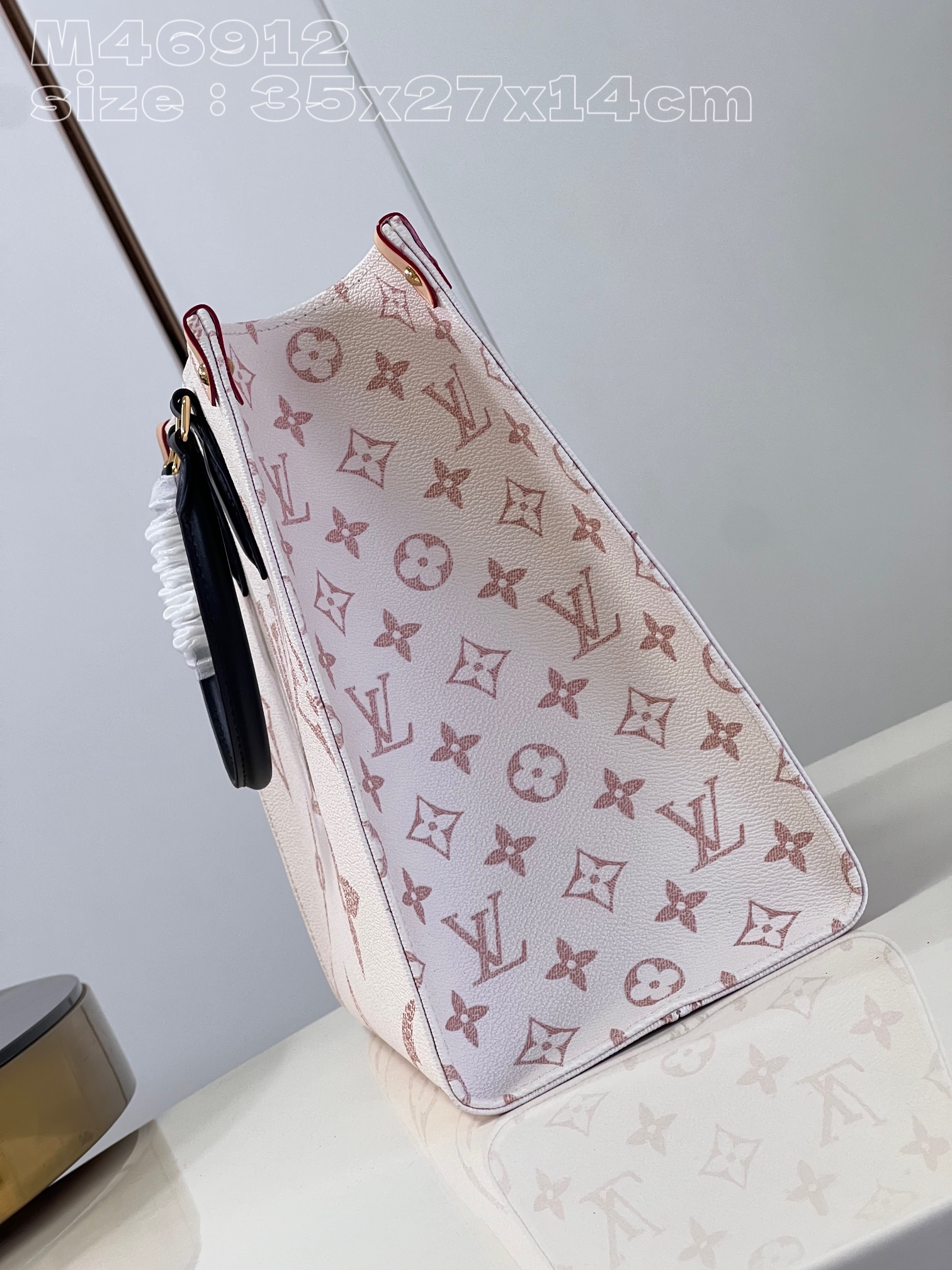 Bagsaaa L0vis Vvtt0n M46912 OnTheGo MM Tote Bag Monogram Dune - 35 x 27 x 14 cm