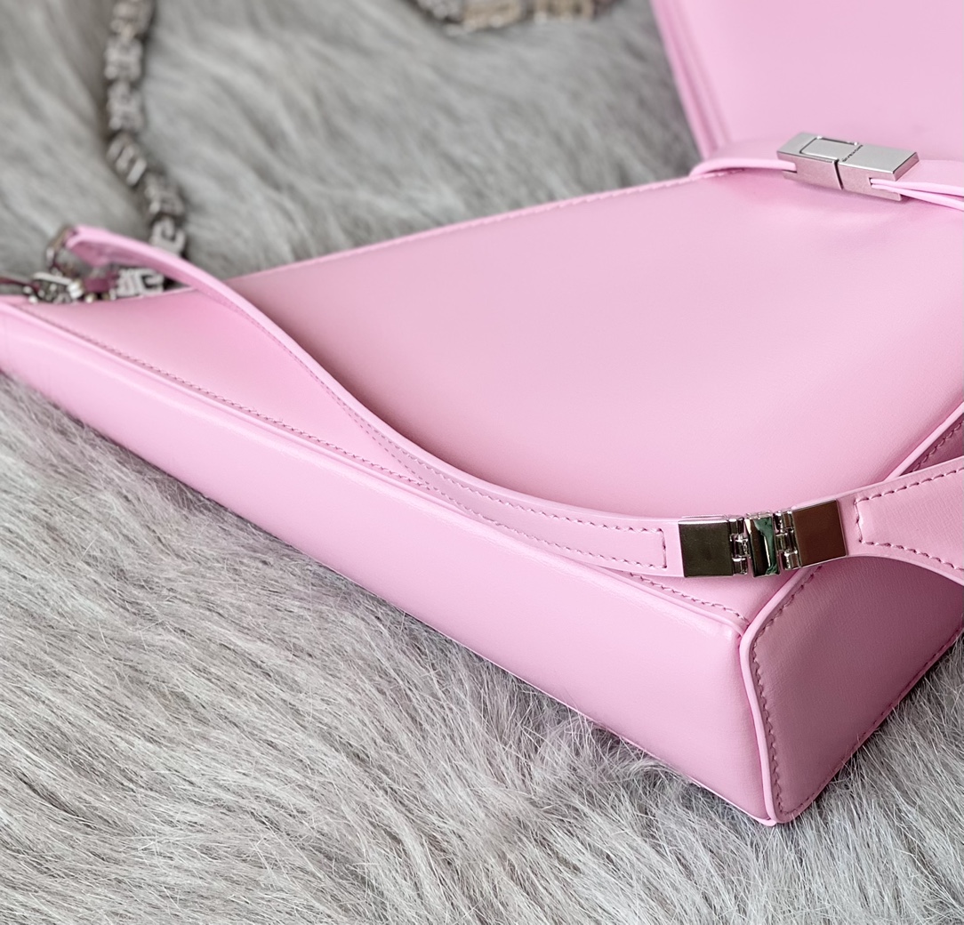 Bagsaaa Givenchy Cut-Out Small Shoulder Bag Pink - 27*27*6cm