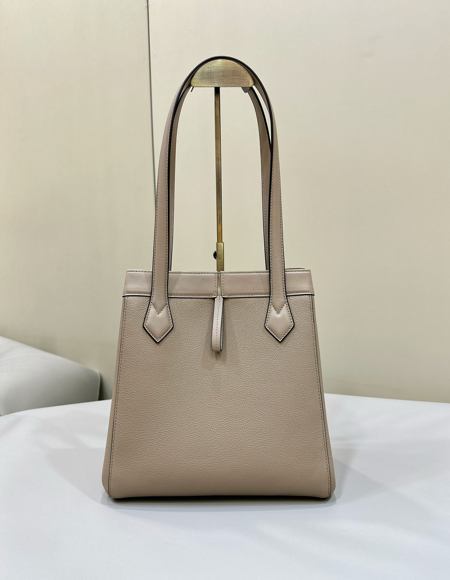 Bagsaaa F**di Origami Medium Dove grey leather bag that can be transformed