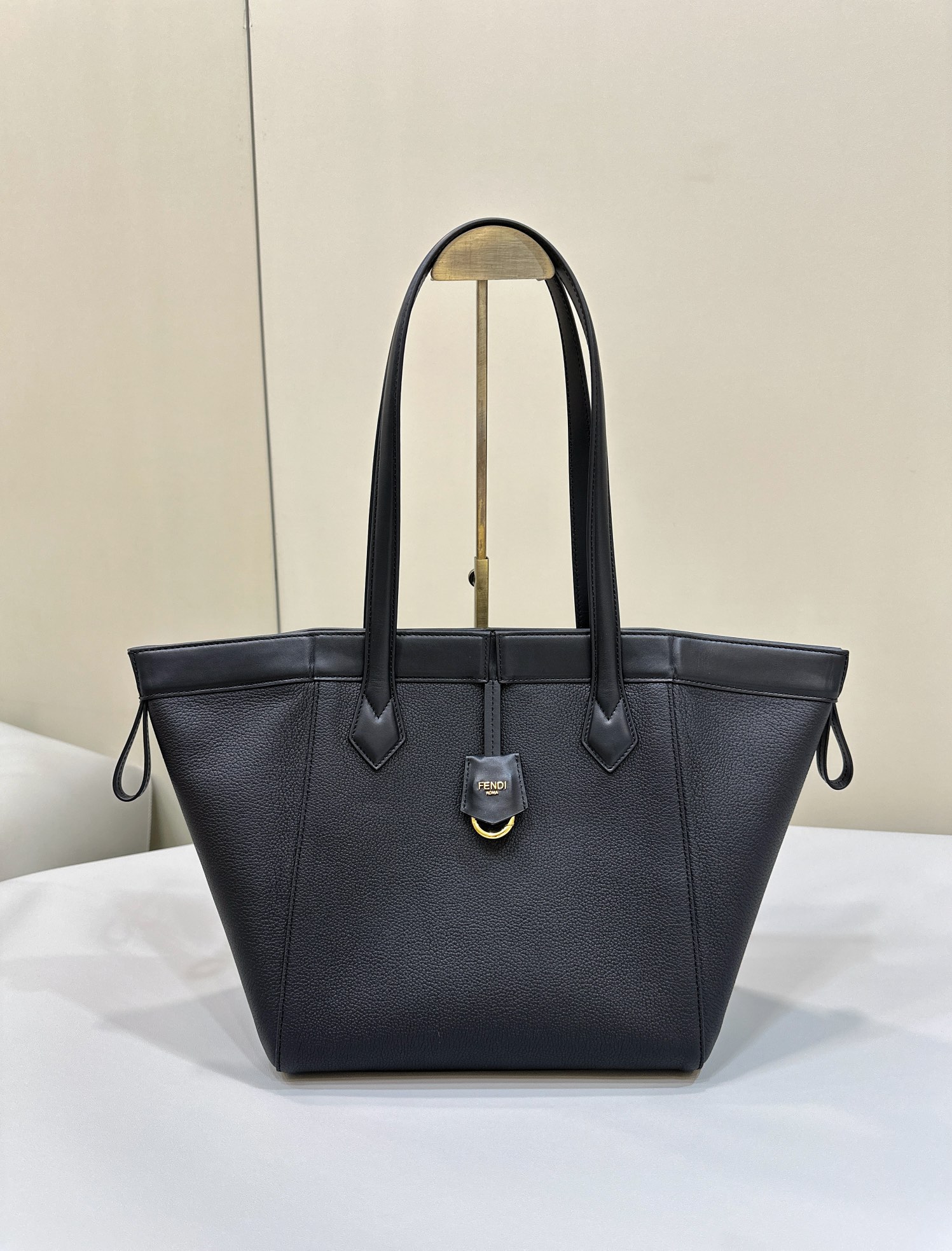 Bagsaaa F**di Origami Medium Black leather bag that can be transformed