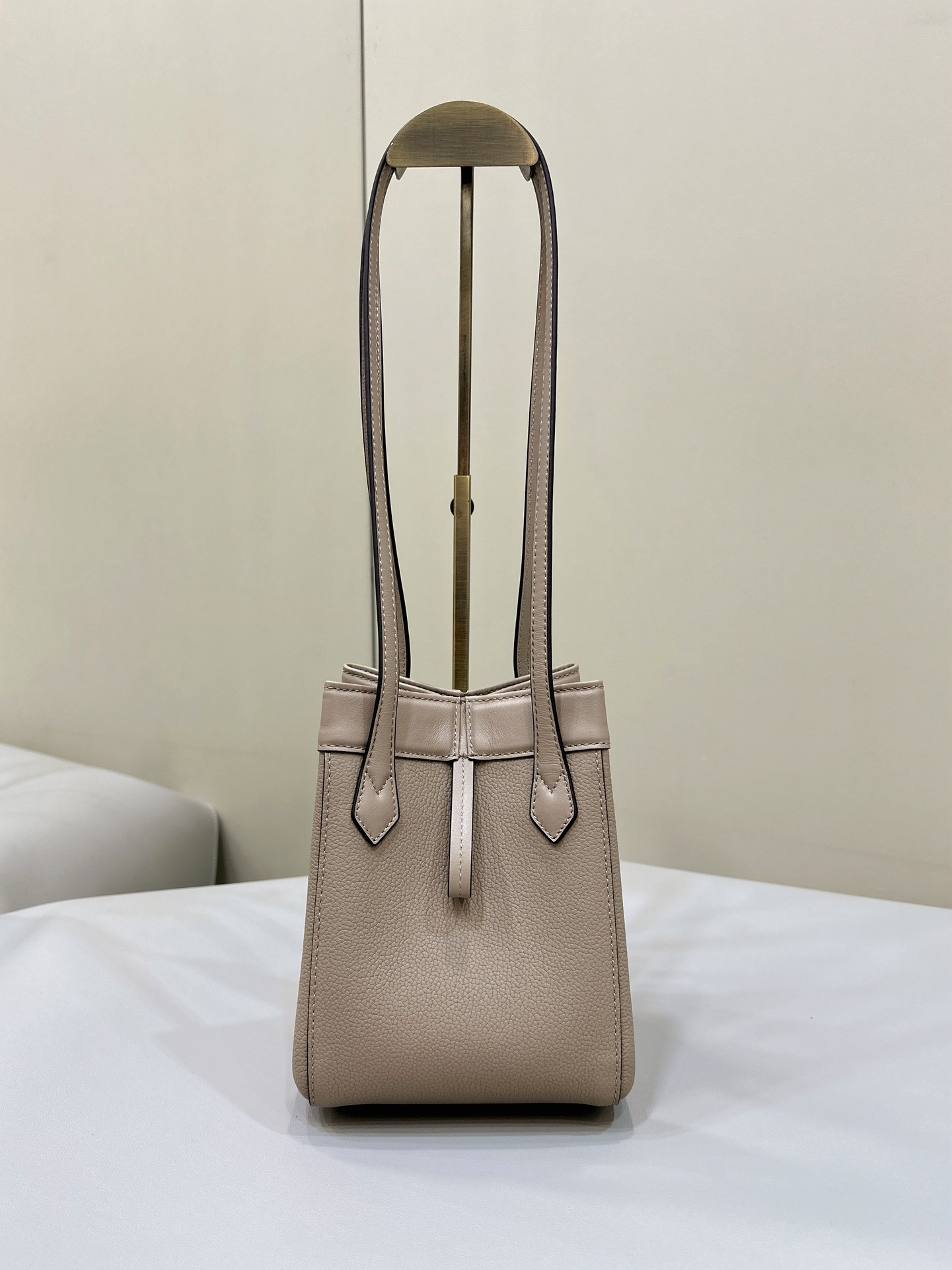 Bagsaaa F**di Origami Mini Dove grey leather bag that can be transformed