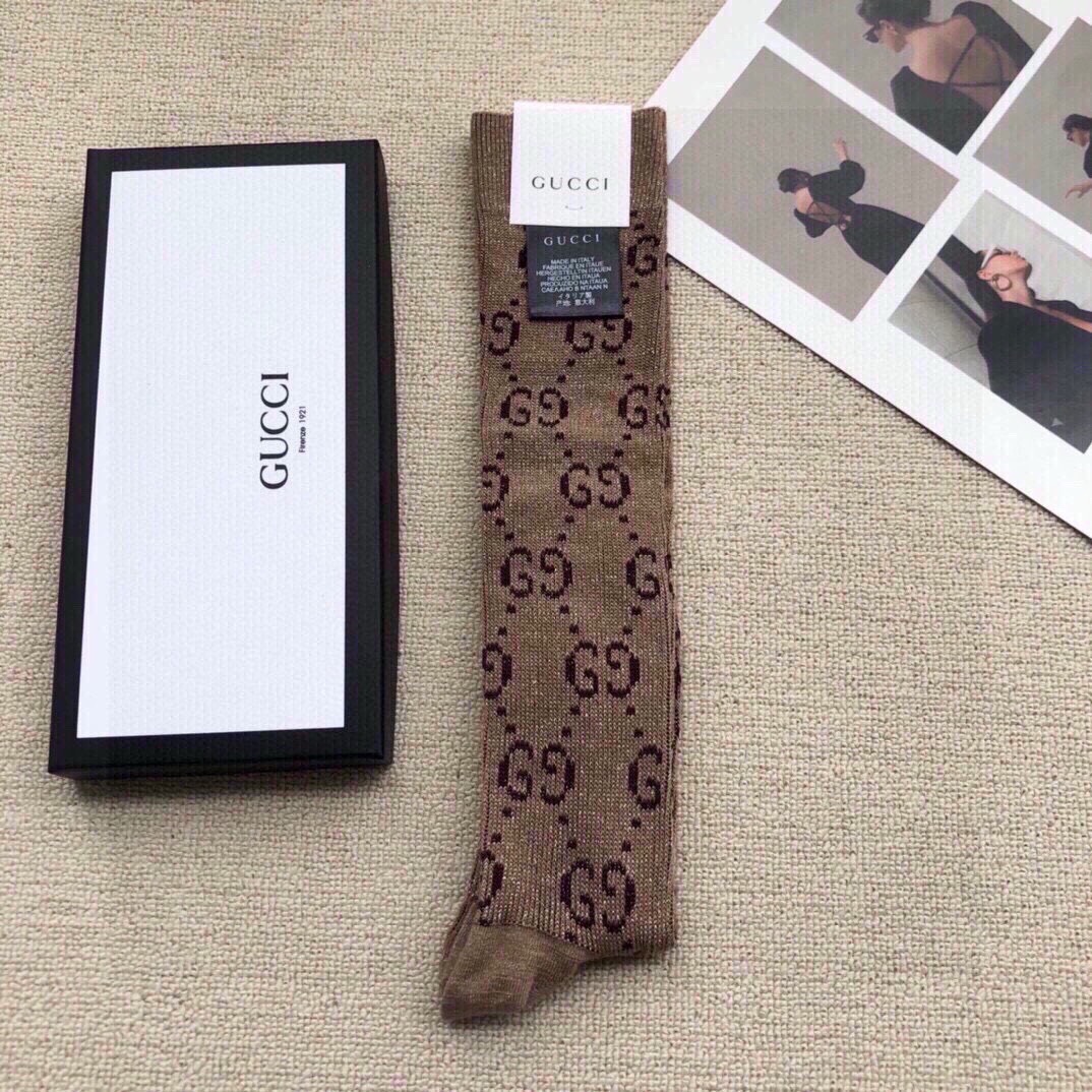 Bagsaaa Gvc*1 GG Ebony Brown Socks