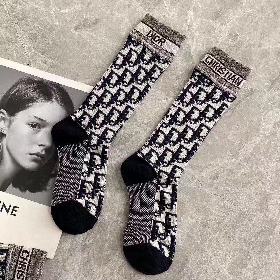 Bagsaaa D10r Oblique Black Socks