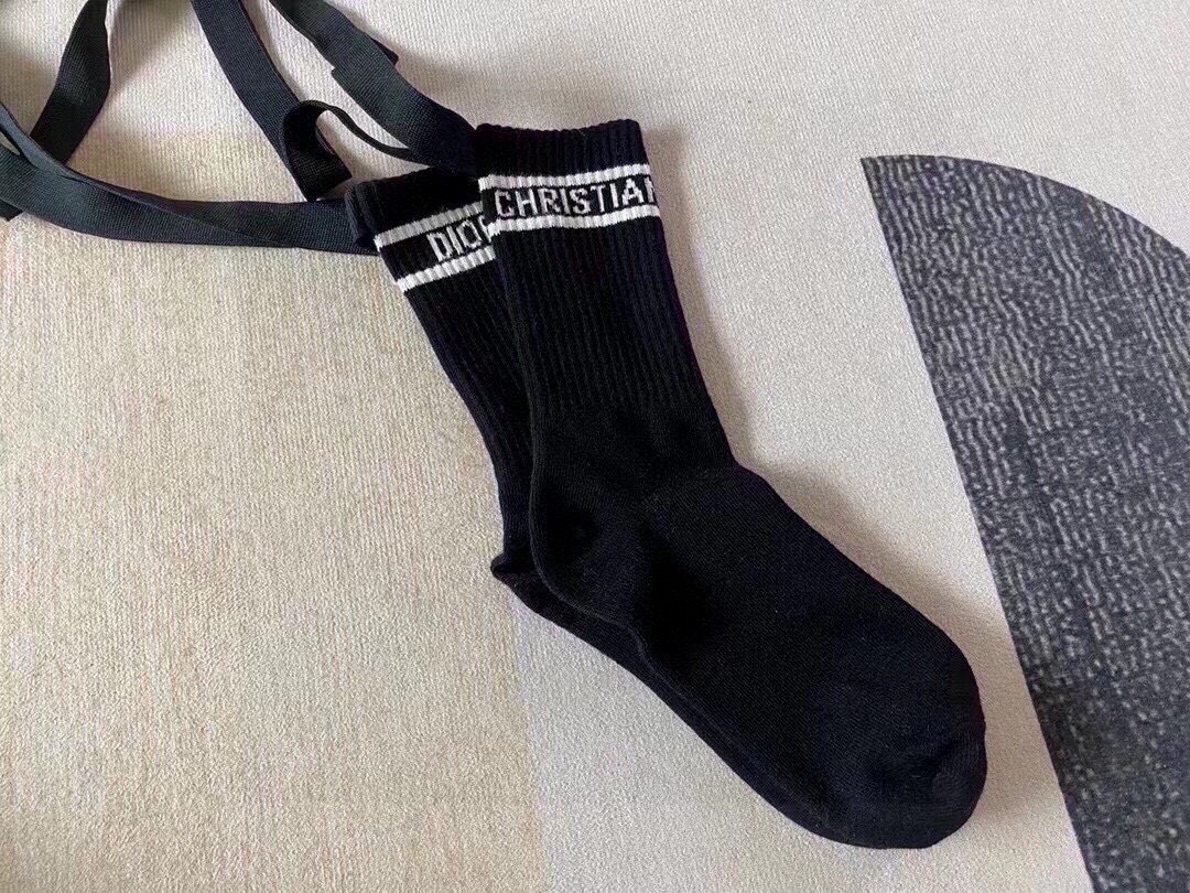 Bagsaaa D10r Black & White Socks