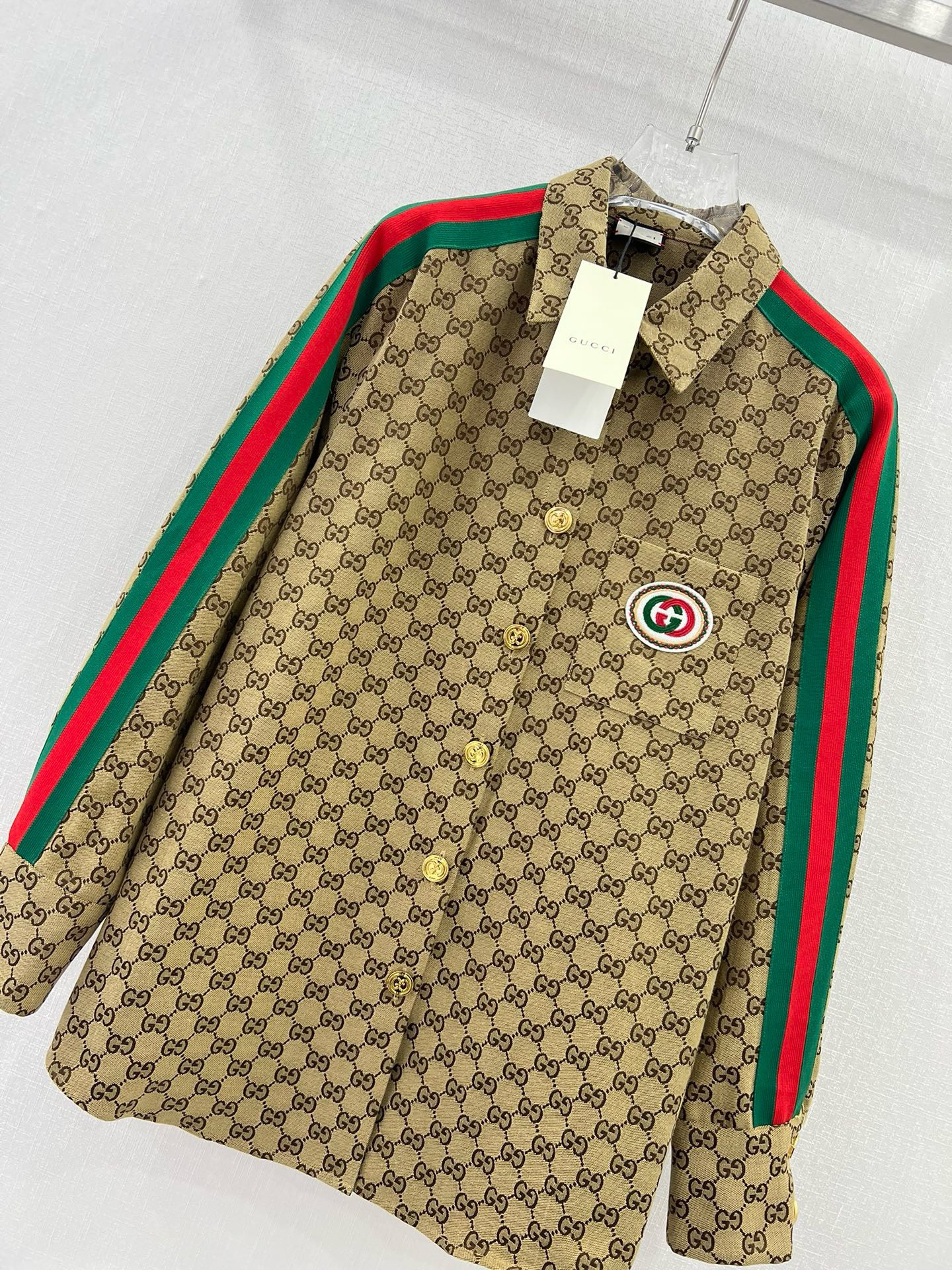 Bagsaaa Gvc*1 Oversized Shirt GG Ebony