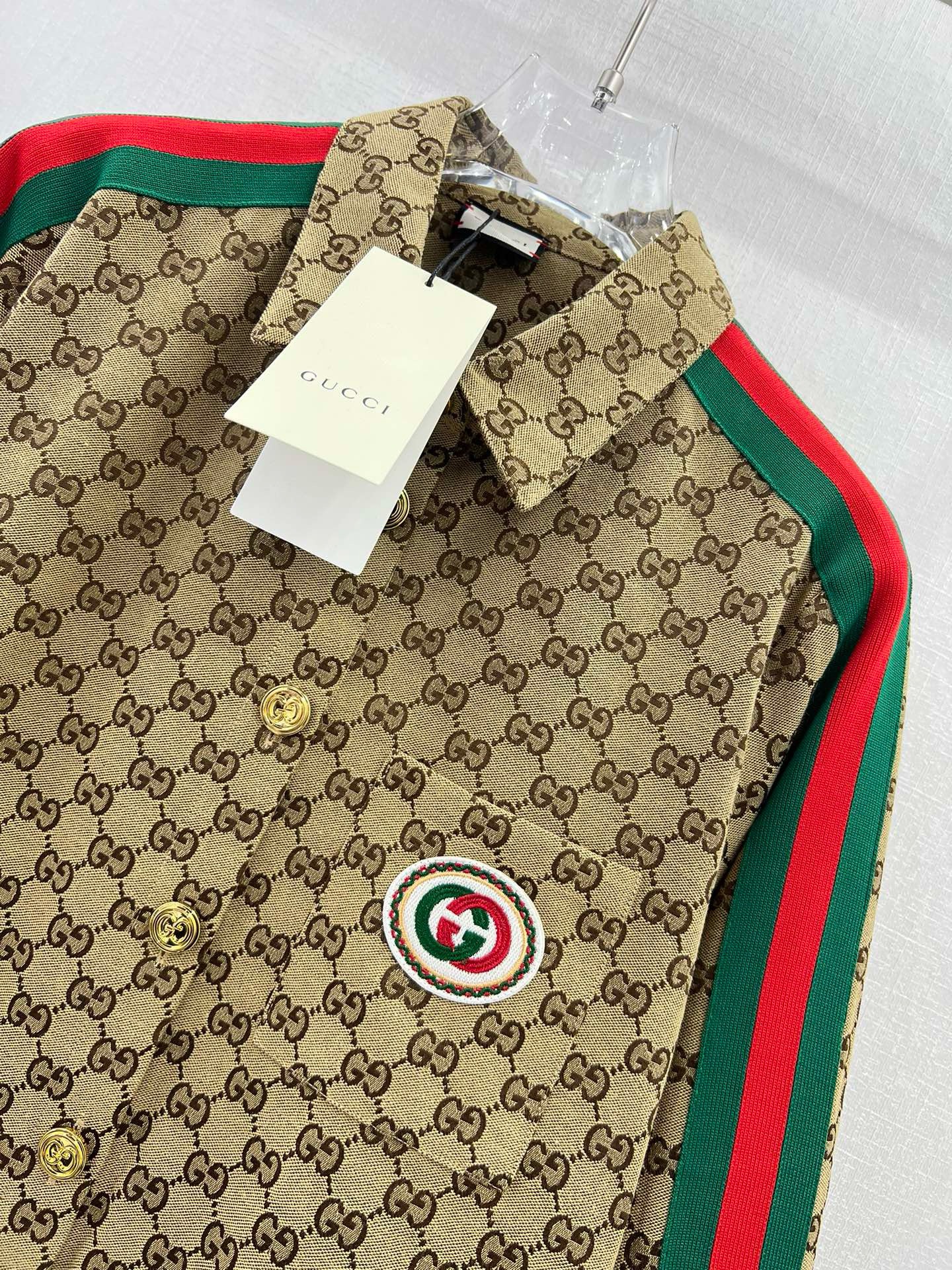 Bagsaaa Gvc*1 Oversized Shirt GG Ebony