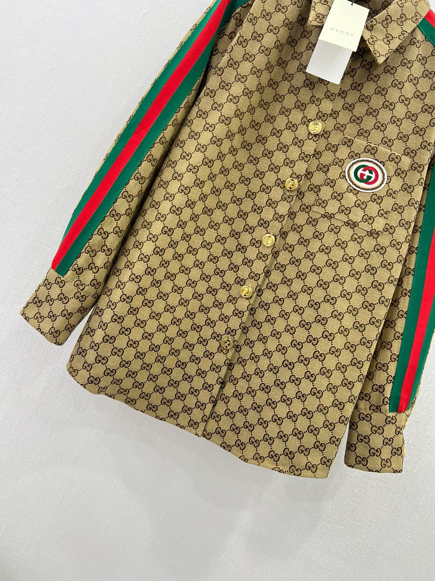 Bagsaaa Gvc*1 Oversized Shirt GG Ebony
