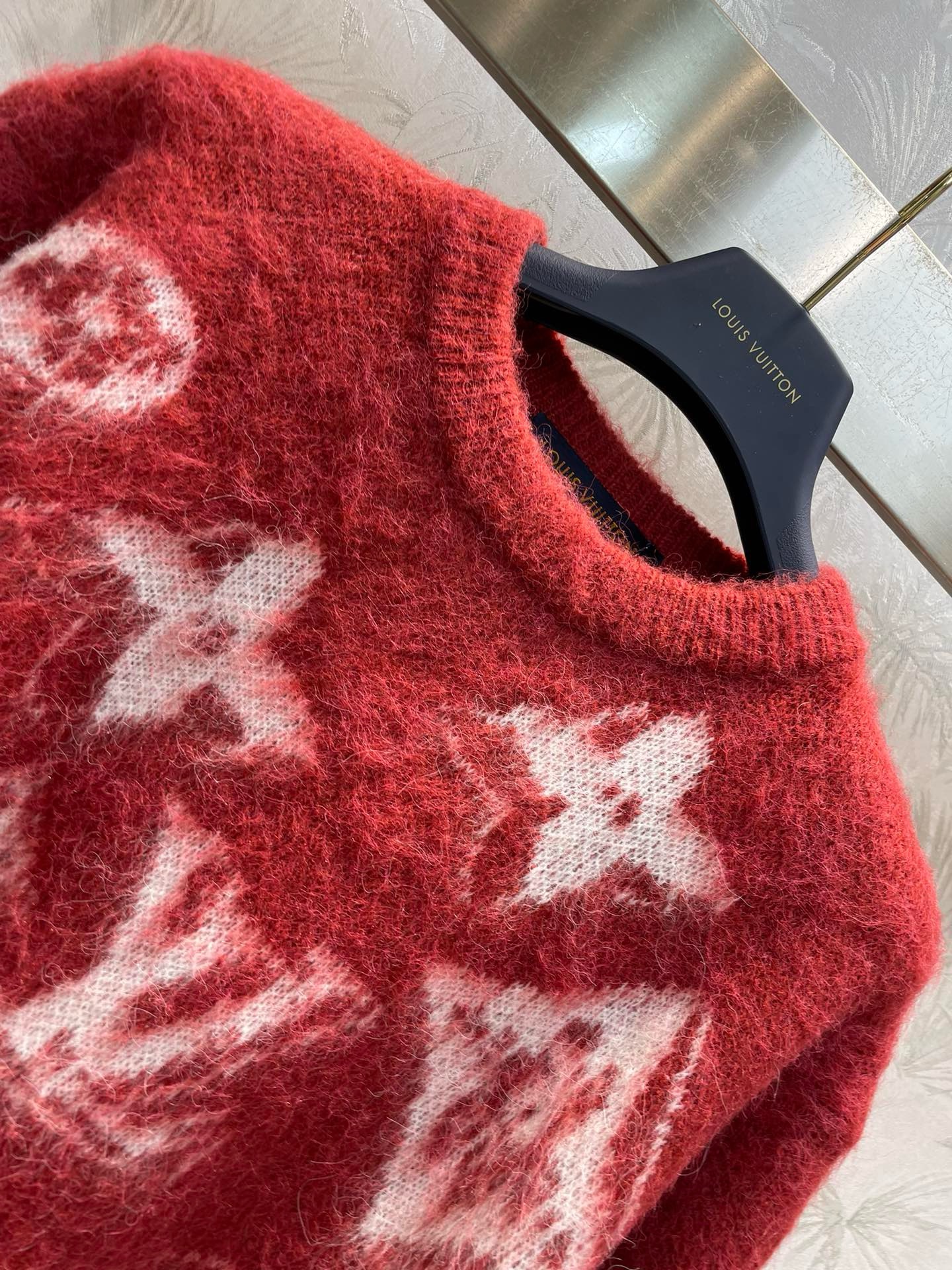 Bagsaaa L0vis Vuitoon Sweatshirt Red