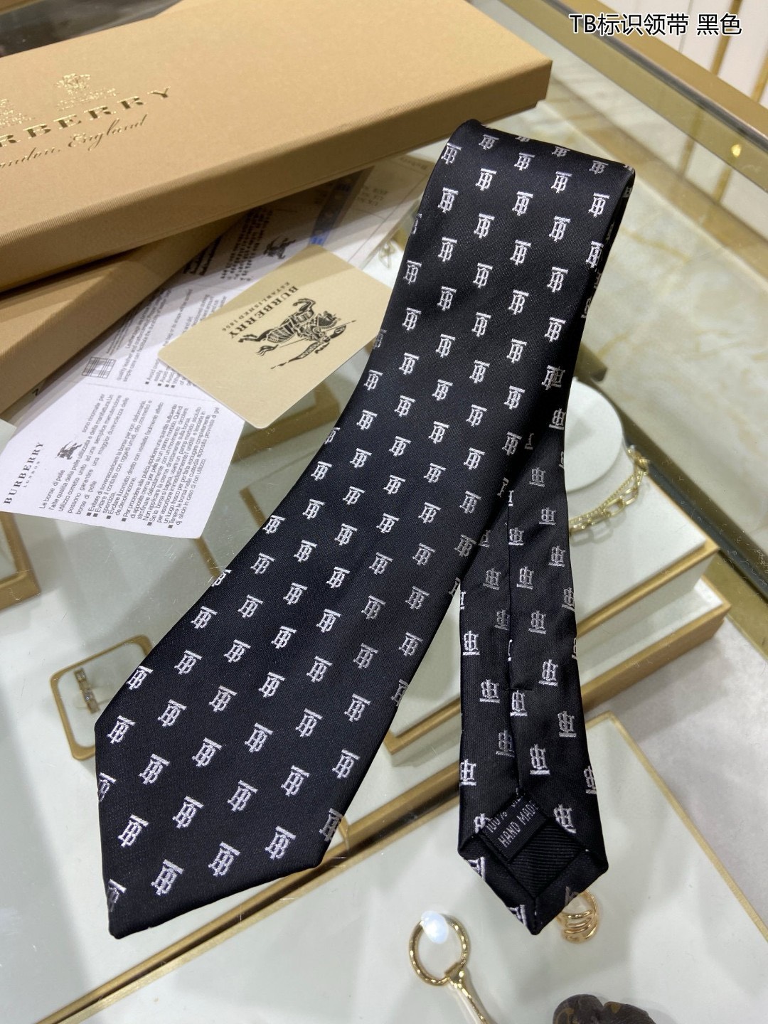 Bagsaaa Bv*b*rry Men Ties Black & Blue