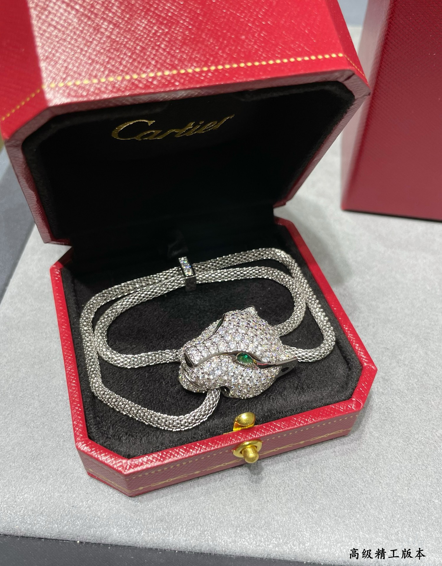 Bagsaaa Ca*t1er Panthere D1am0nd & 18K Bracelet