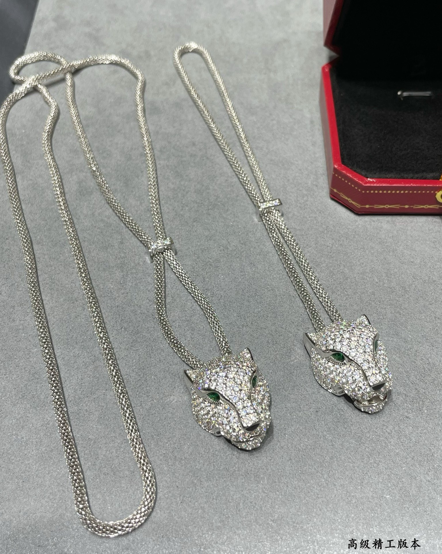 Bagsaaa Ca*t1er Panthere D1am0nd & 18K Necklace
