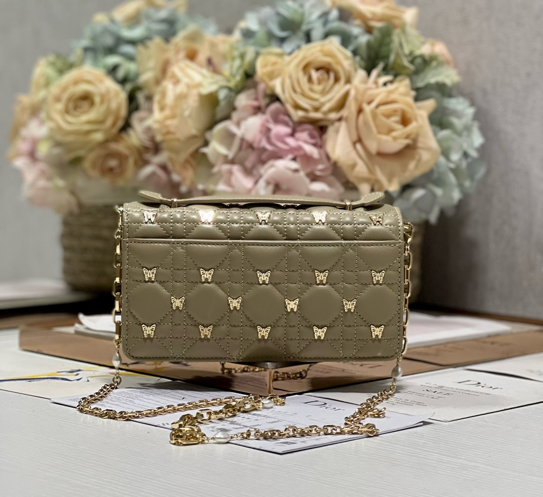 Bagsaaa D10r Miss D10r Taupe Bag - 21 x 11.5 x 4.5cm