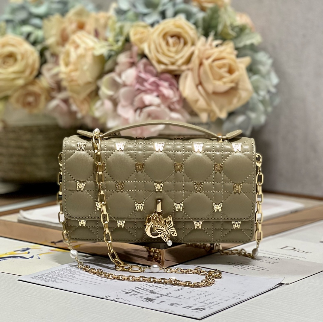 Bagsaaa D10r Miss D10r Taupe Bag - 21 x 11.5 x 4.5cm