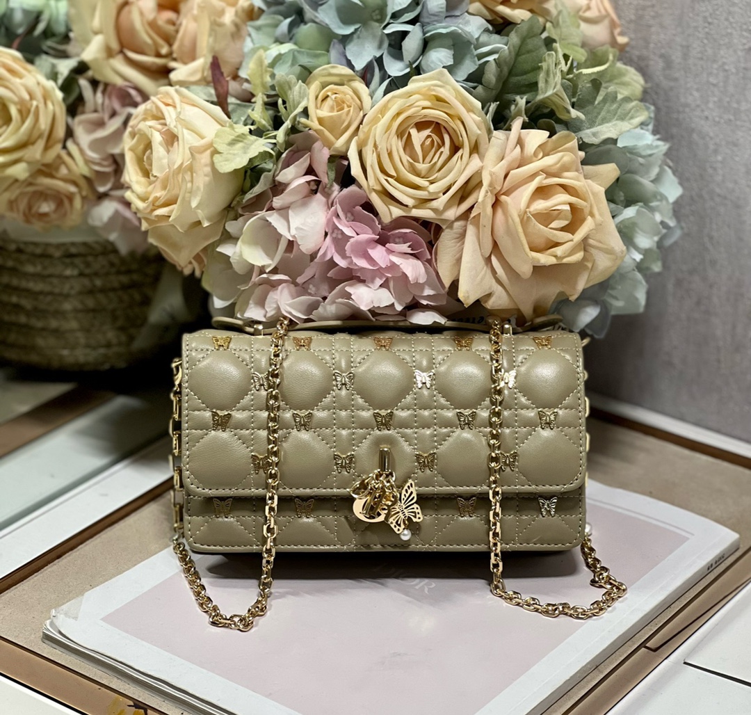 Bagsaaa D10r Miss D10r Taupe Bag - 21 x 11.5 x 4.5cm