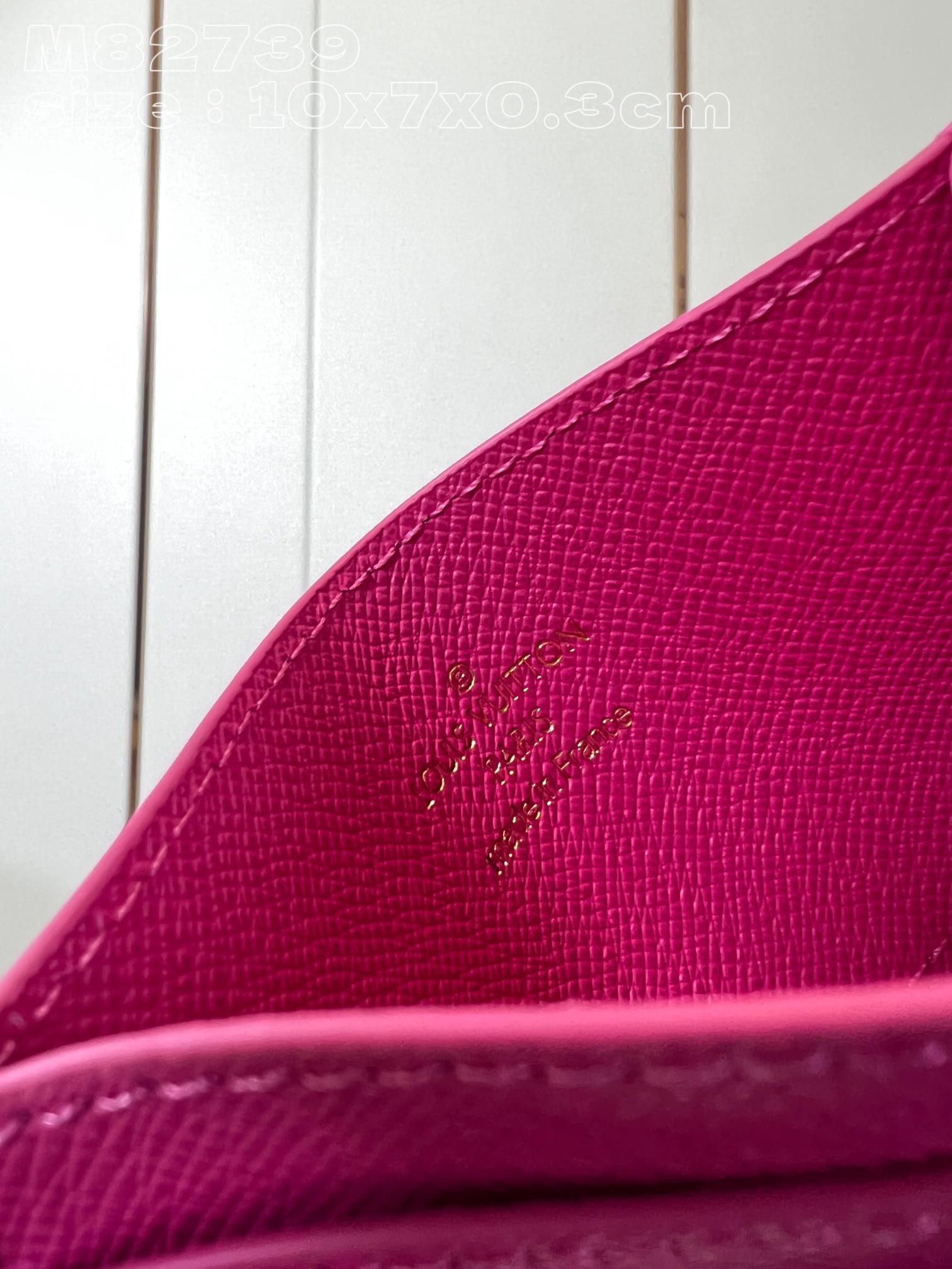 Bagsaaa L0vis Vvtt0n Charms Monogram Canvas Pink Card Holder