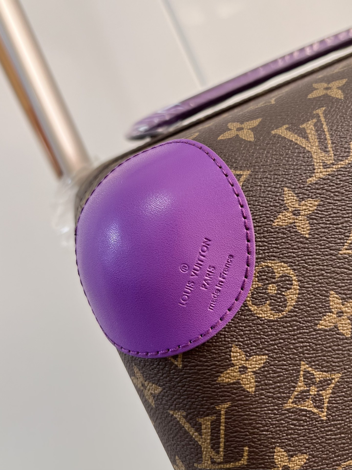 Bagsaaa L0vis Vvtt0n Monogram canvas Rolling Luggage Purple - 35*23*53CM