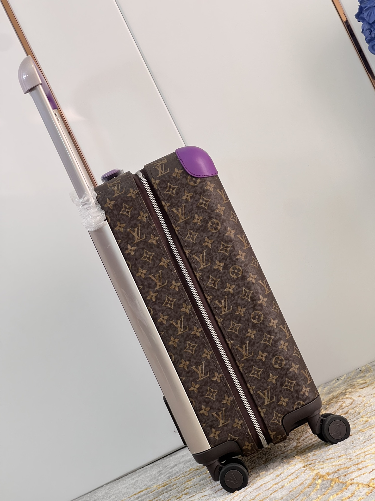 Bagsaaa L0vis Vvtt0n Monogram canvas Rolling Luggage Purple - 35*23*53CM