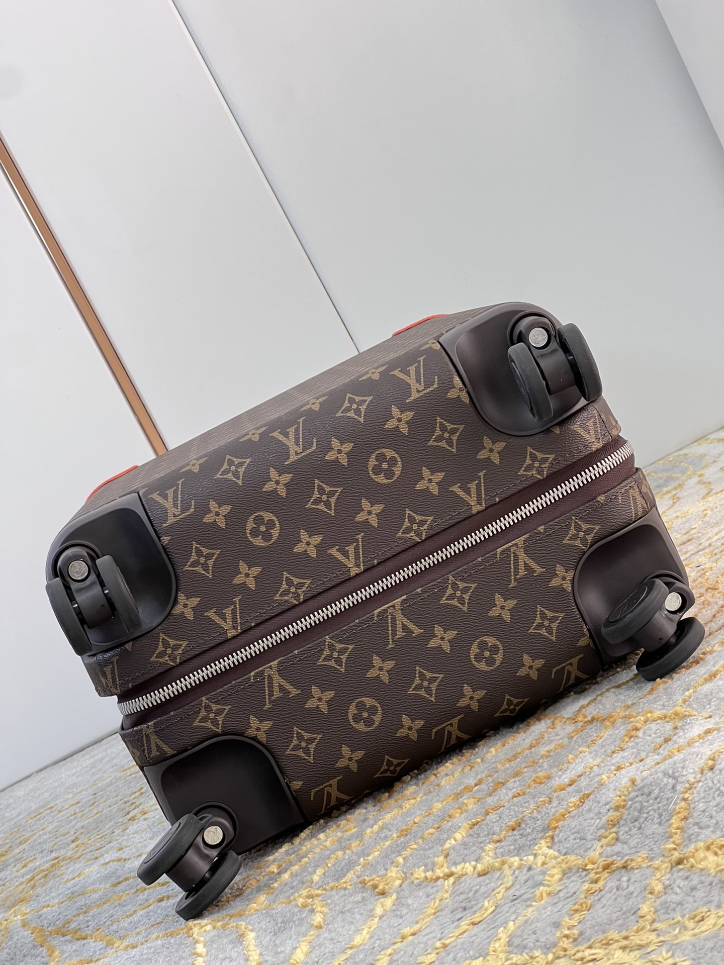 Bagsaaa L0vis Vvtt0n Monogram canvas Rolling Luggage Orange - 35*23*53CM