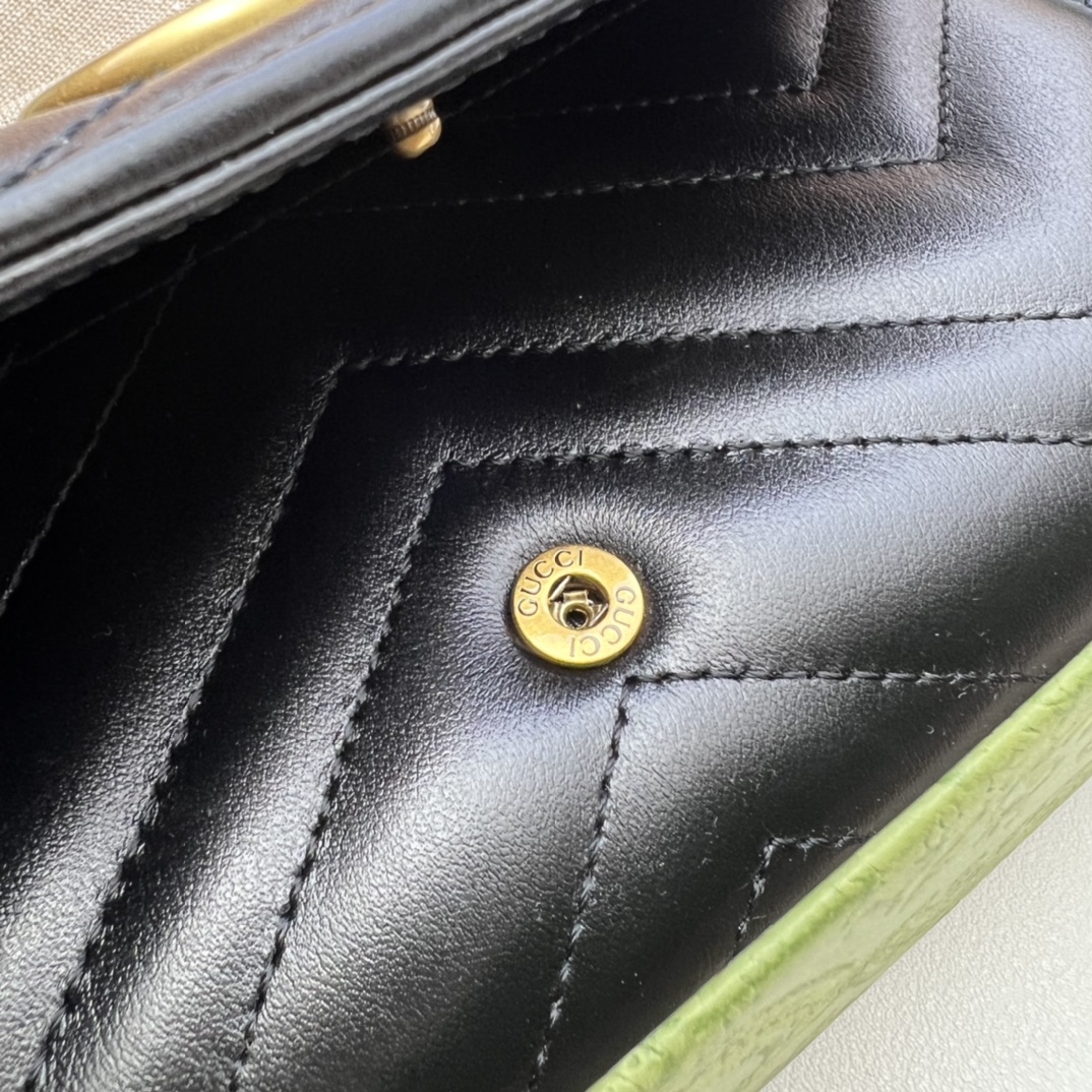 Bagsaaa Gvc*1 Marmont Long Wallet in black - 19*10.5*3CM