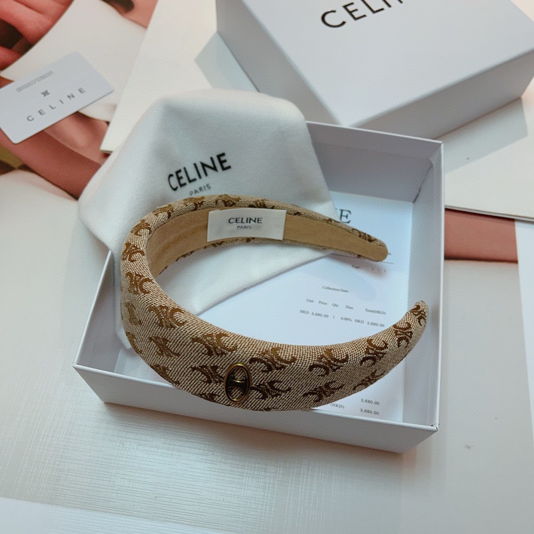 Bagsaaa Ce1i*e Triomphe Brown Headband