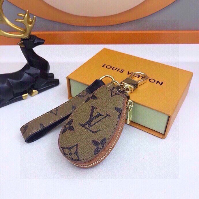 Bagsaaa L0vis Vvtt0n Key Holder Monogram Brown
