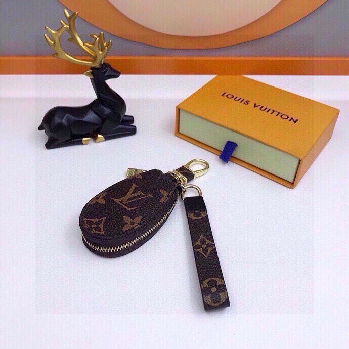 Bagsaaa L0vis Vvtt0n Key Holder Monogram Dark Brown