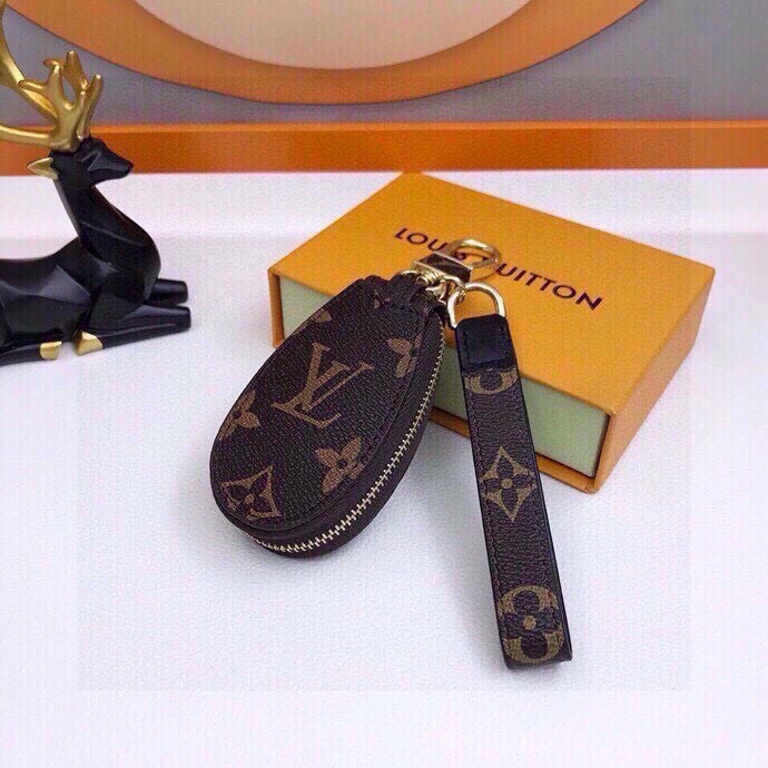 Bagsaaa L0vis Vvtt0n Key Holder Monogram Dark Brown