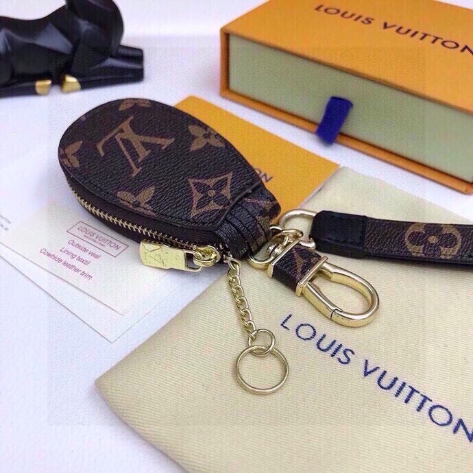 Bagsaaa L0vis Vvtt0n Key Holder Monogram Dark Brown