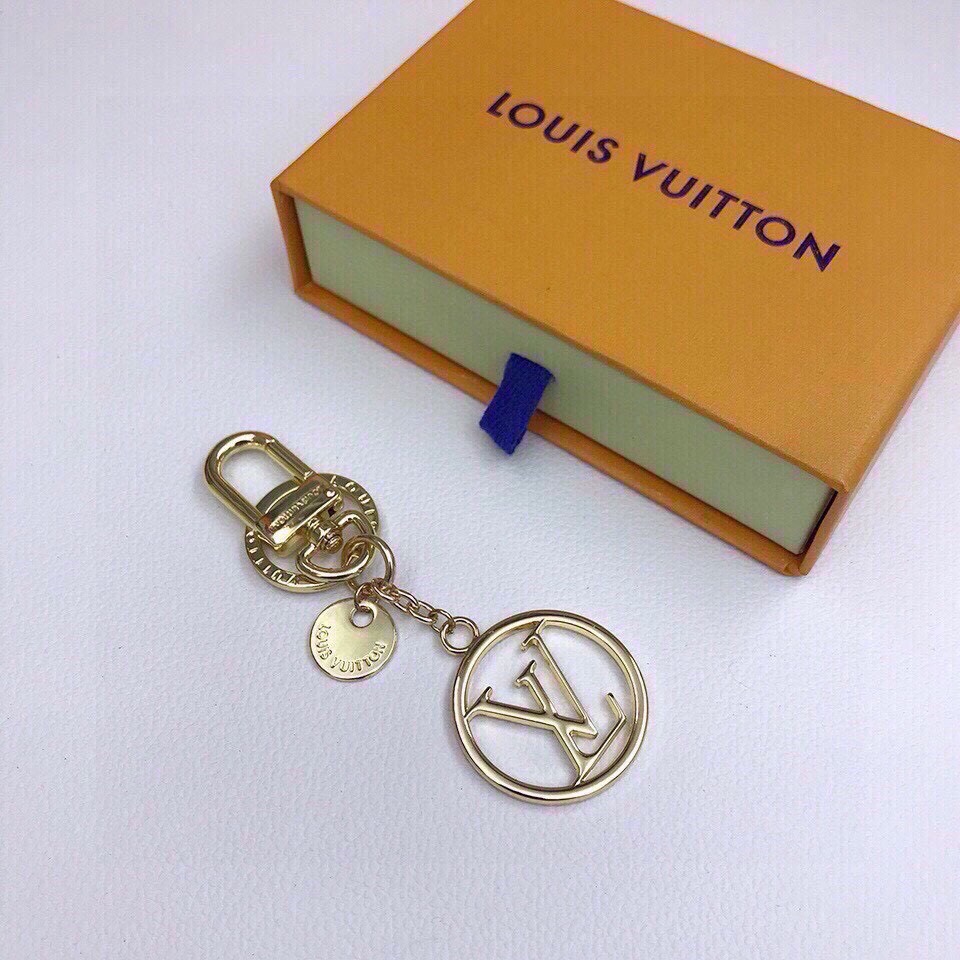 Bagsaaa L0vis Vvtt0n Circle LV Key Chain and Bag Charm