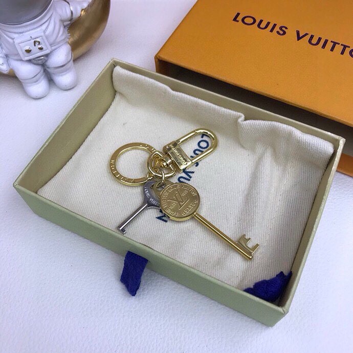 Bagsaaa L0vis Vvtt0n Circle Key Chain and Bag Charm