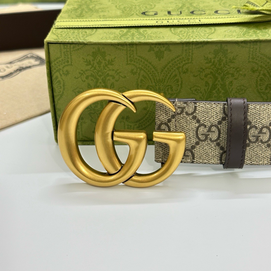 Bagsaaa Gvc*1 GG Ebony Belt 3.8cm