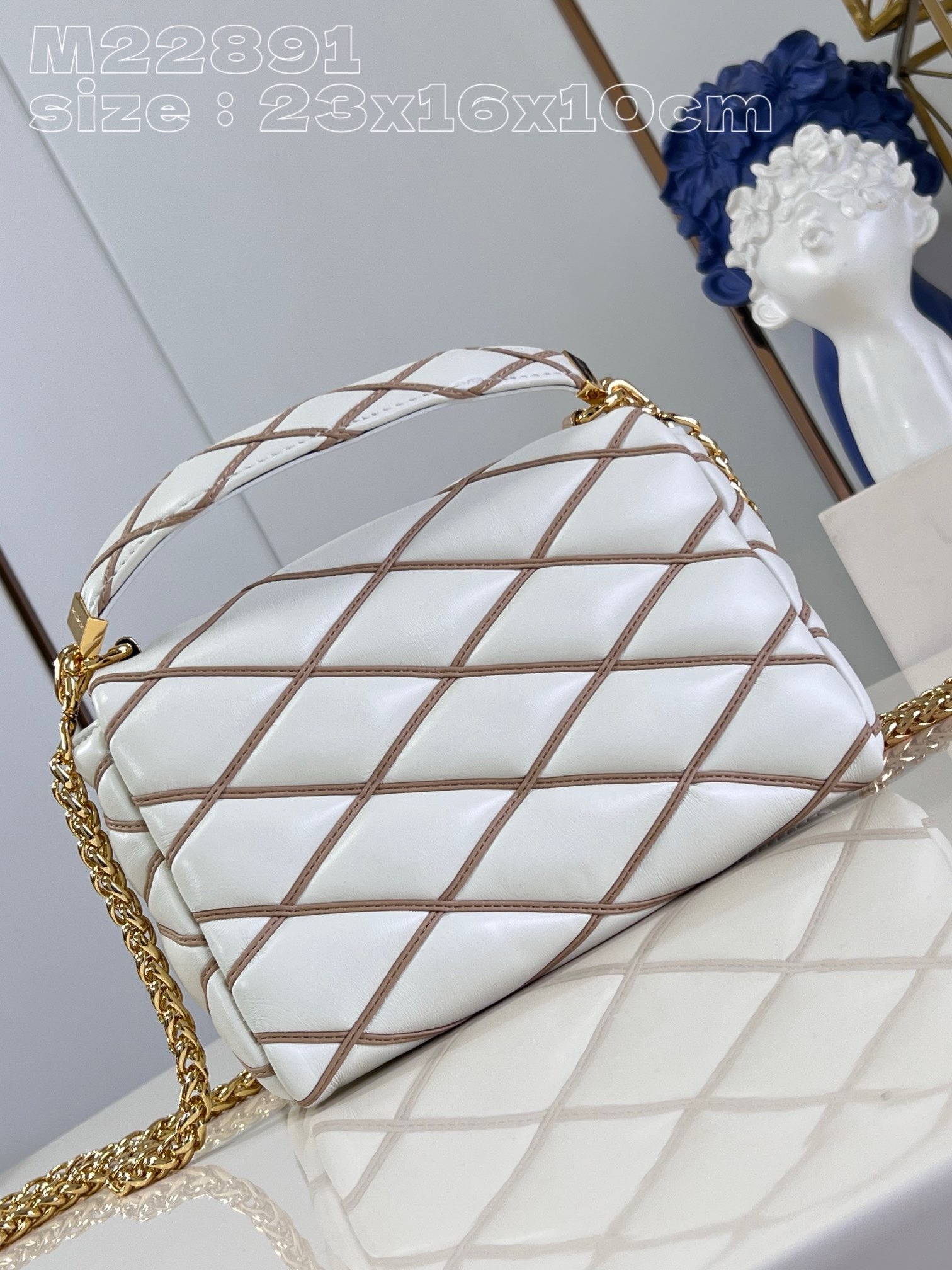 Bagsaaa L0vis Vvtt0n M25060 GO-14 MM Cream Beige - 23 x 16 x 10 cm