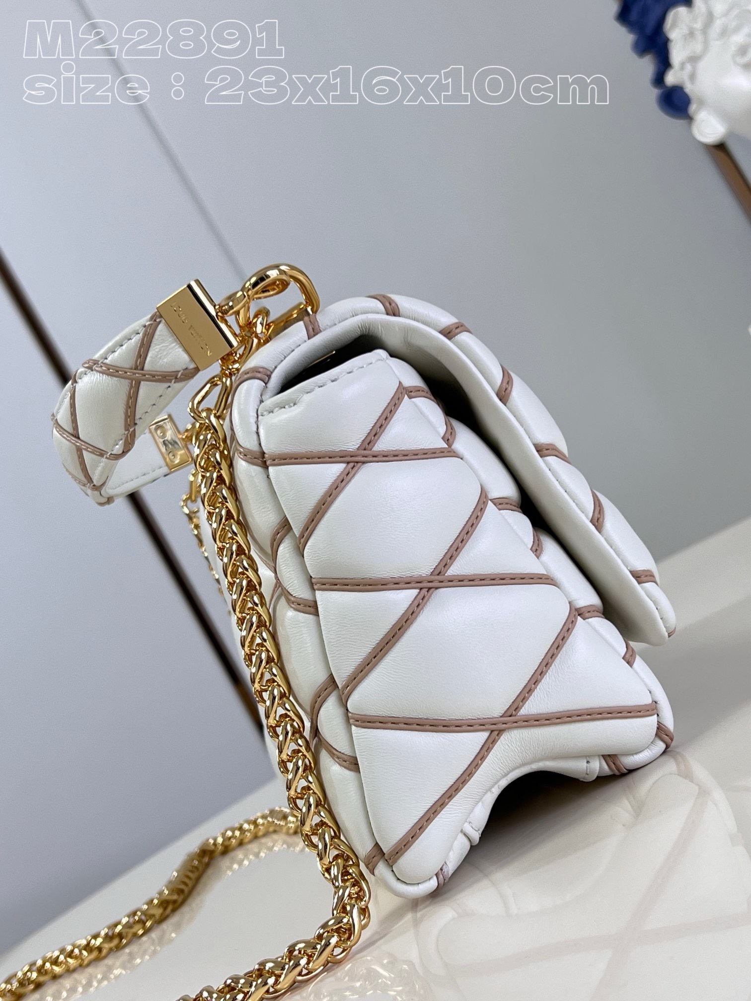 Bagsaaa L0vis Vvtt0n M25060 GO-14 MM Cream Beige - 23 x 16 x 10 cm