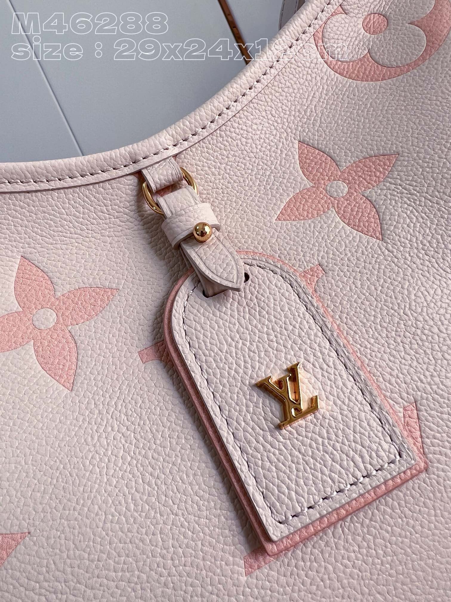 Bagsaaa L0vis Vvtt0n Carryall PM bag Bicolor Ivory & Pink - 29cm