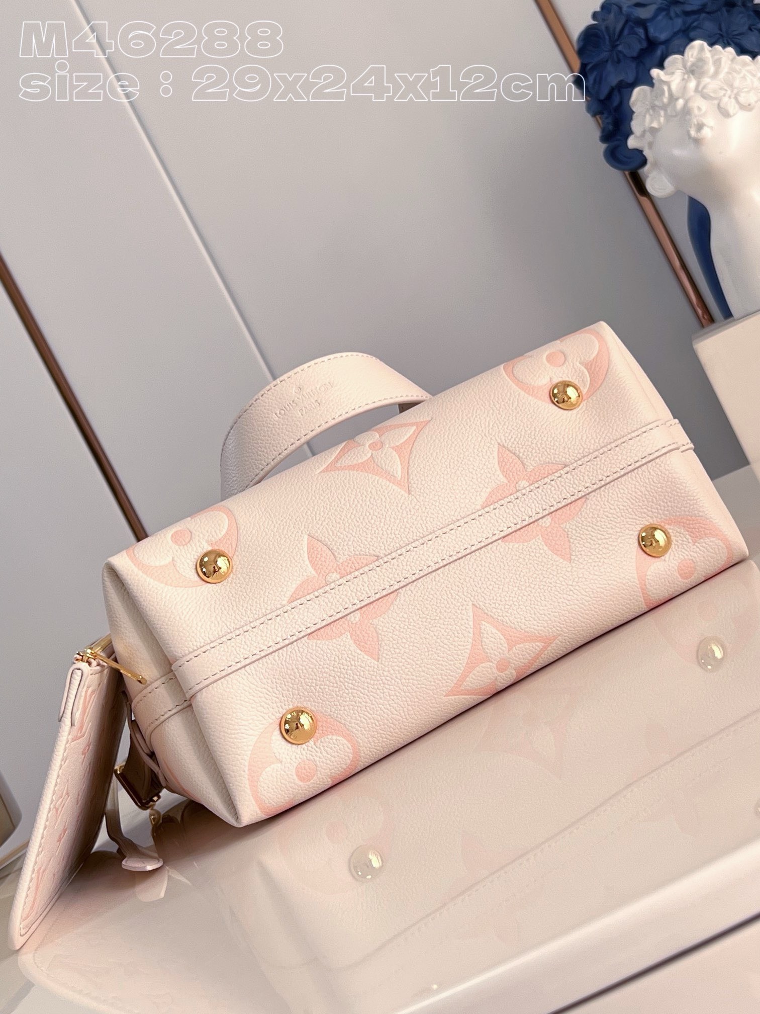 Bagsaaa L0vis Vvtt0n Carryall PM bag Bicolor Ivory & Pink - 29cm