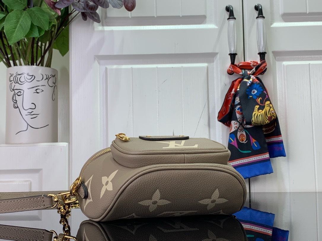 Bagsaaa L0vis Vvtt0n Mini Bumbag Taupe - 17x12x9.5cm