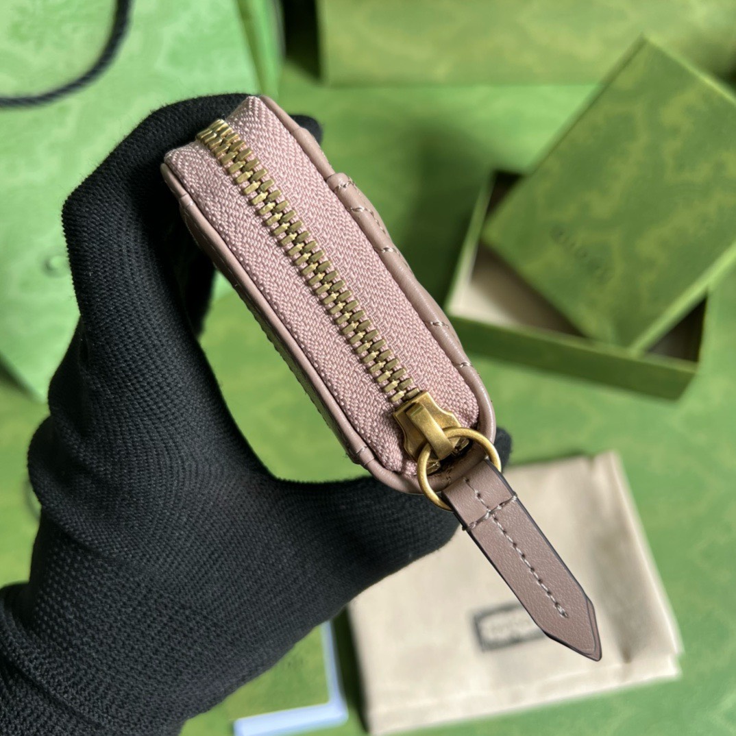 Bagsaaa Gvc*1 Marmont Dust Pink Wallet