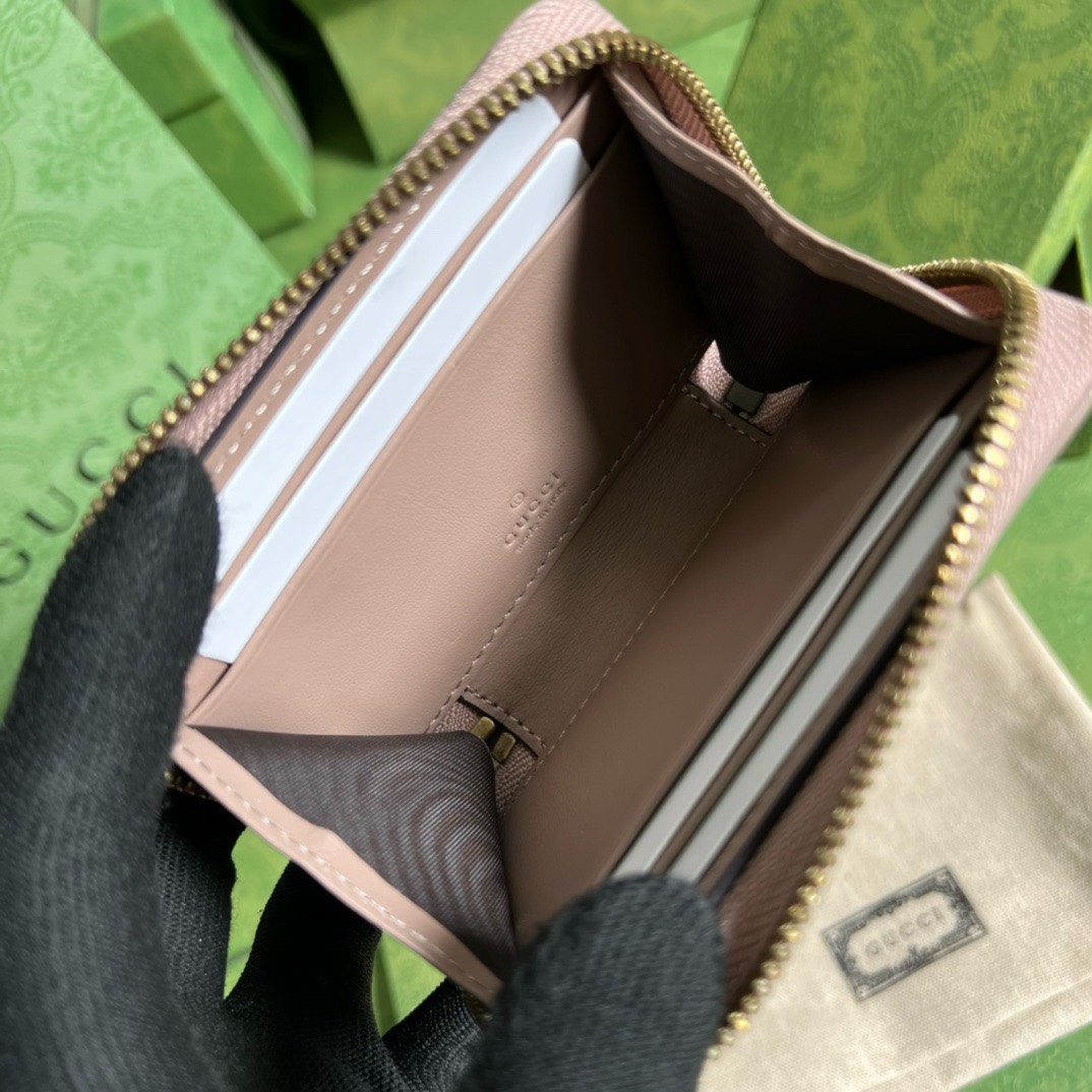 Bagsaaa Gvc*1 Marmont Dust Pink Wallet