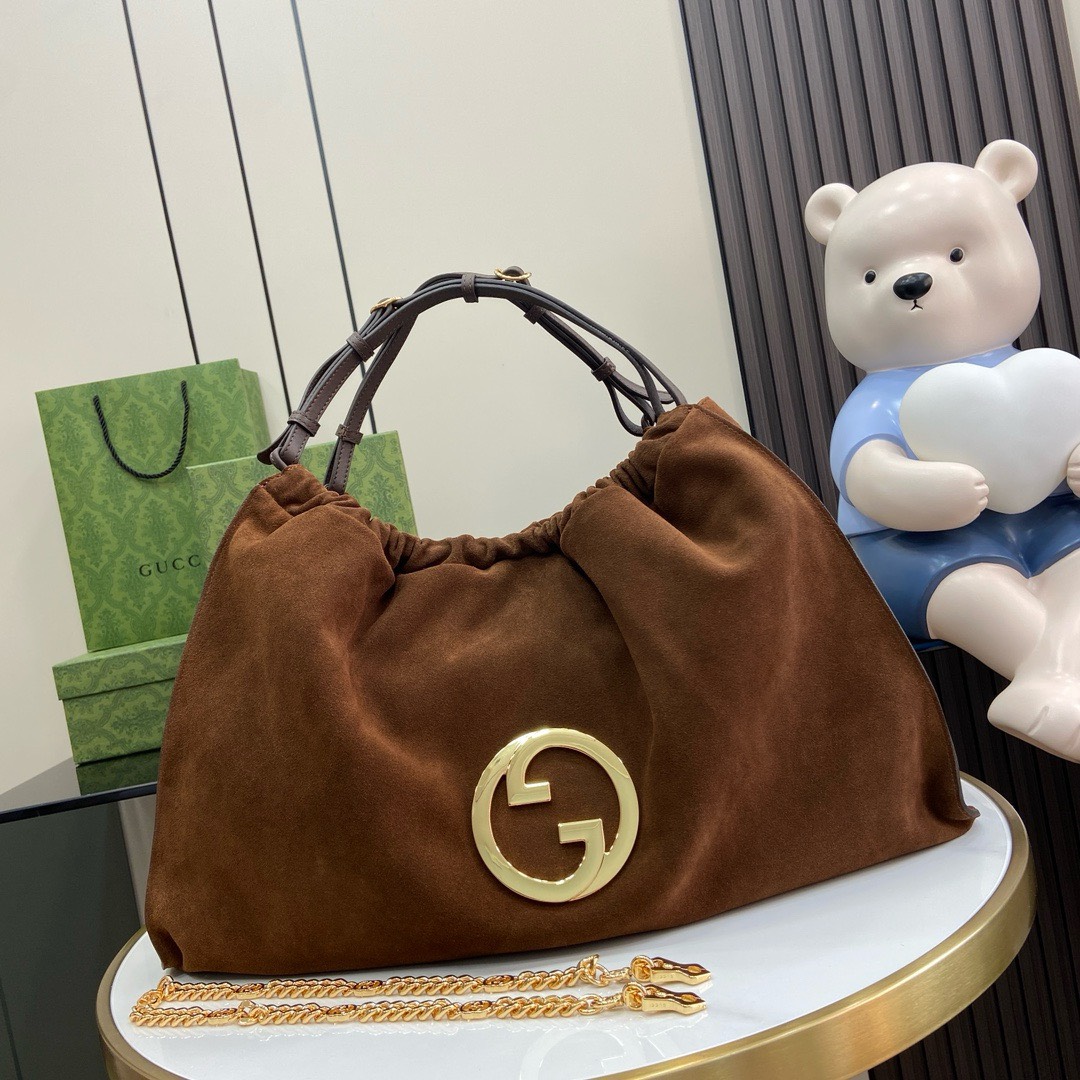 Bagsaaa Gvc*1 Blondie Large Tote in brown suede