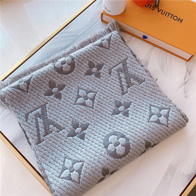 Bagsaaa L0vis Vvtt0n Monogram scarf in grey 170cm x 30cm