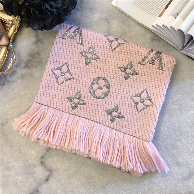 Bagsaaa L0vis Vvtt0n Monogram scarf in pink 170cm x 30cm