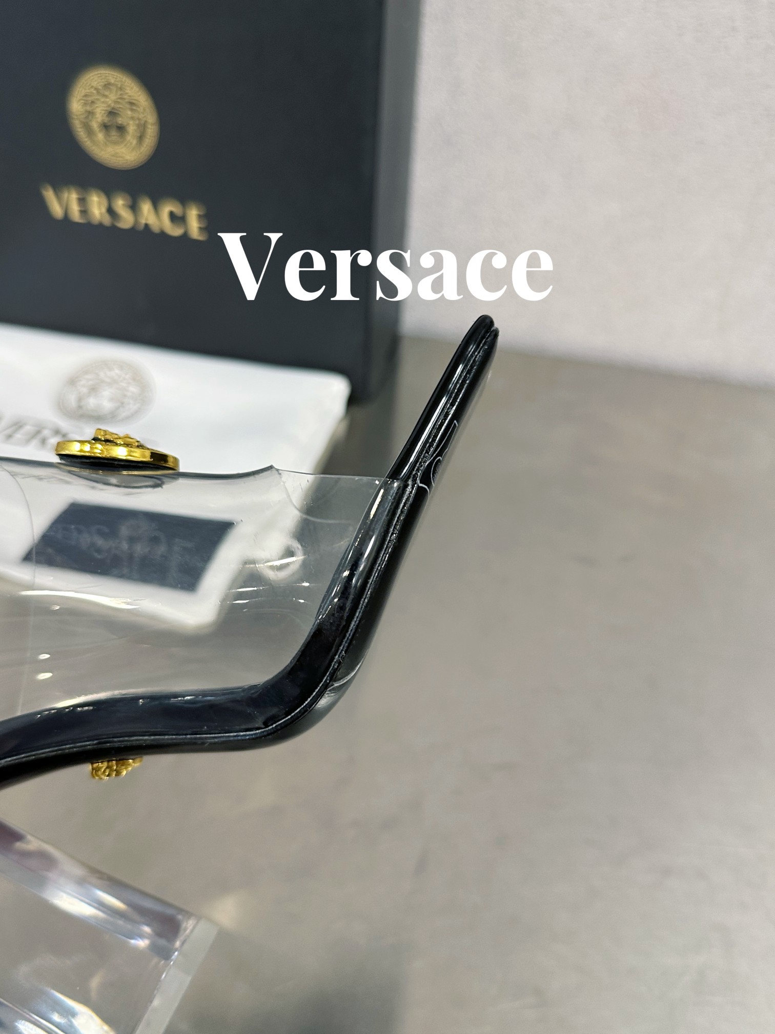 Bagsaaa Versace Sandals In Black