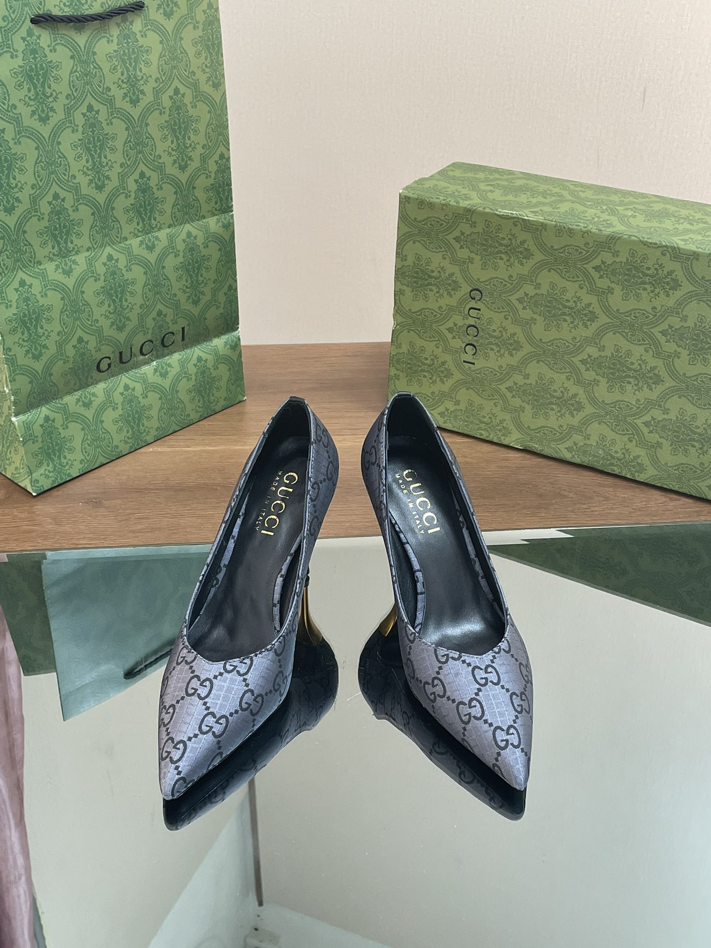 Bagsaaa Gvc*1 High Heel GG In Blue