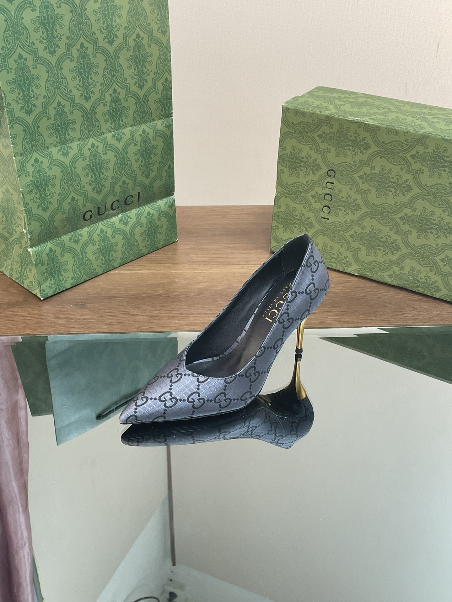 Bagsaaa Gvc*1 High Heel GG In Blue