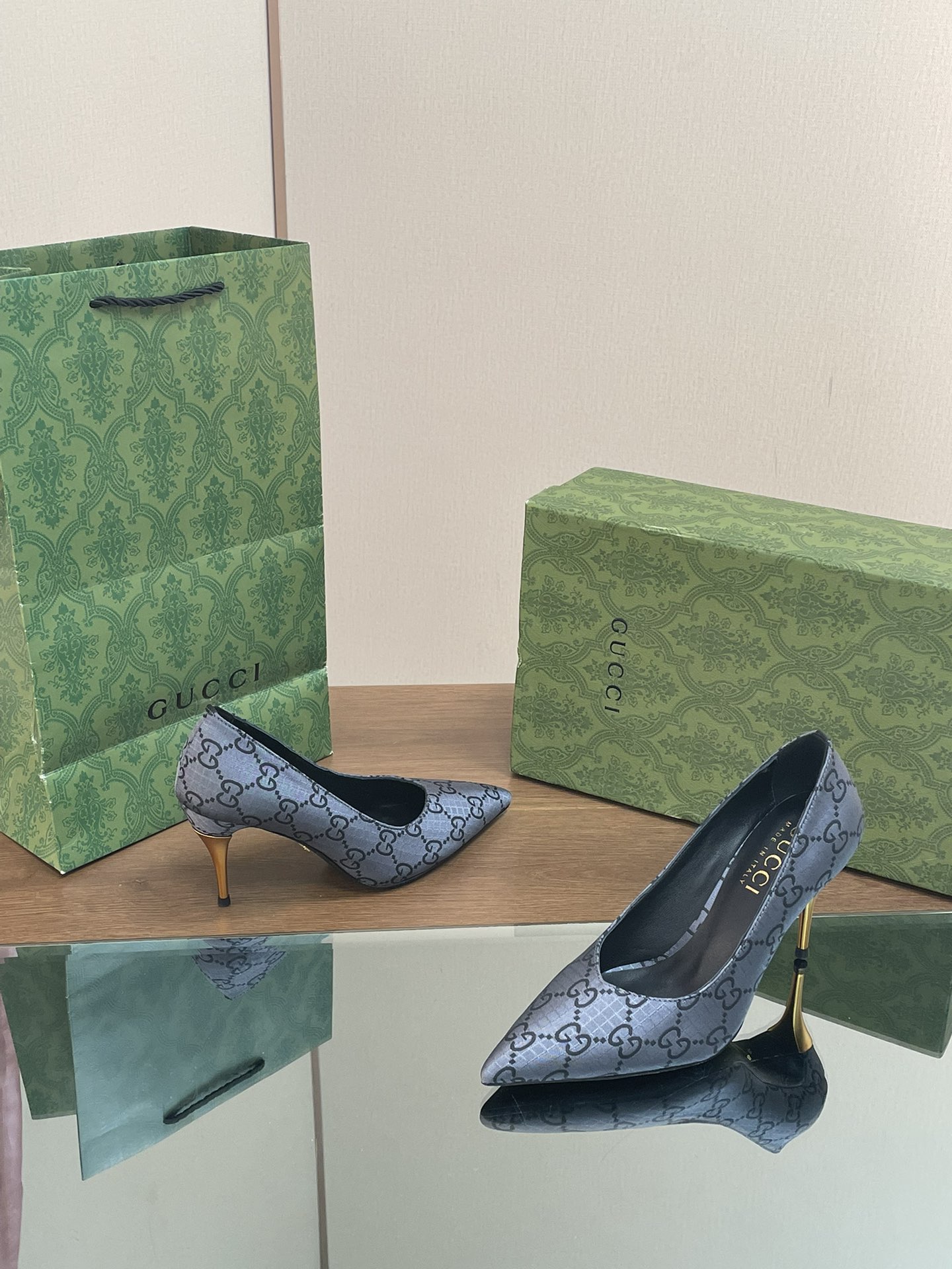 Bagsaaa Gvc*1 High Heel GG In Blue
