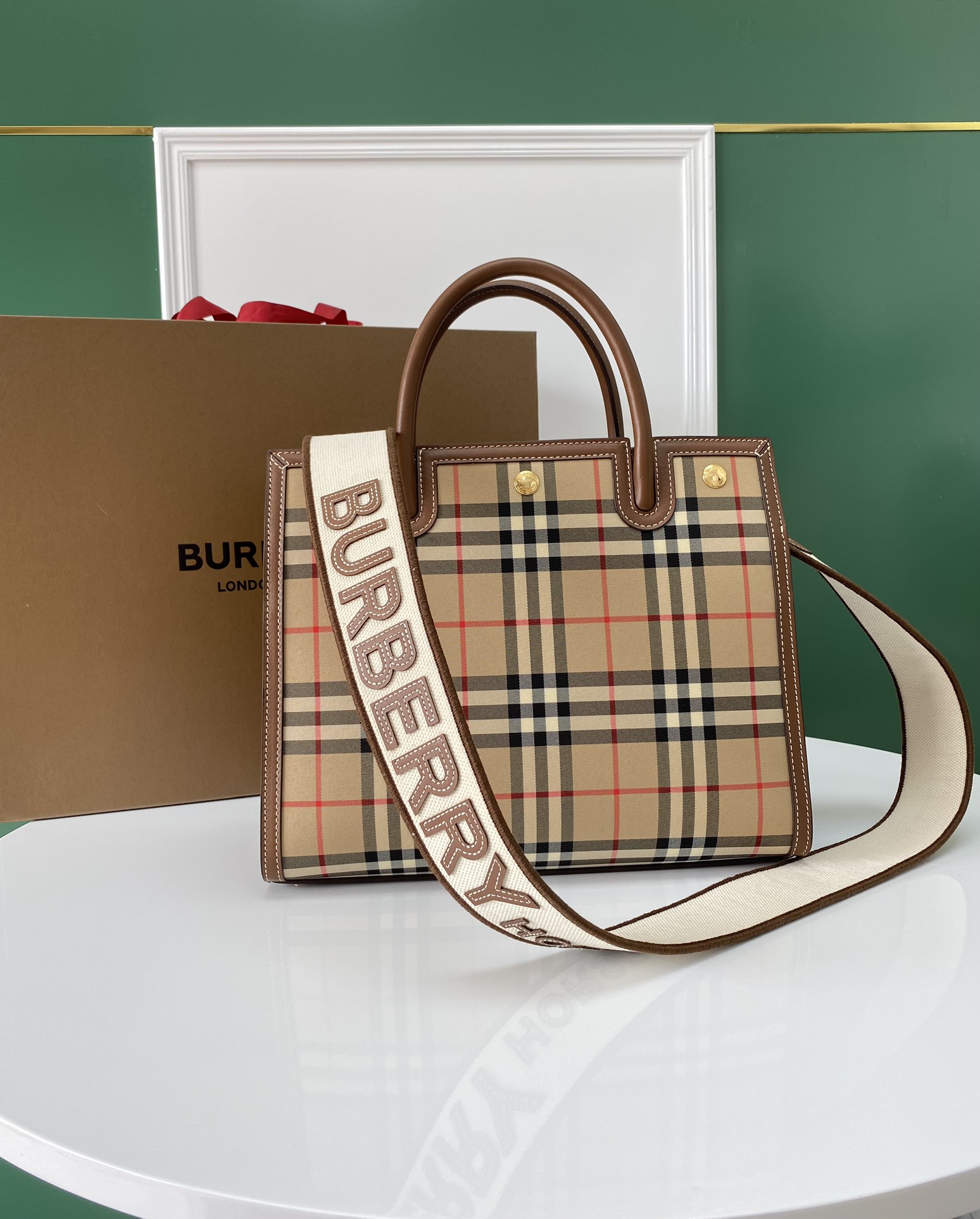 Bagsaaa Bv*b*rry Double Handle Bag Archive Beige