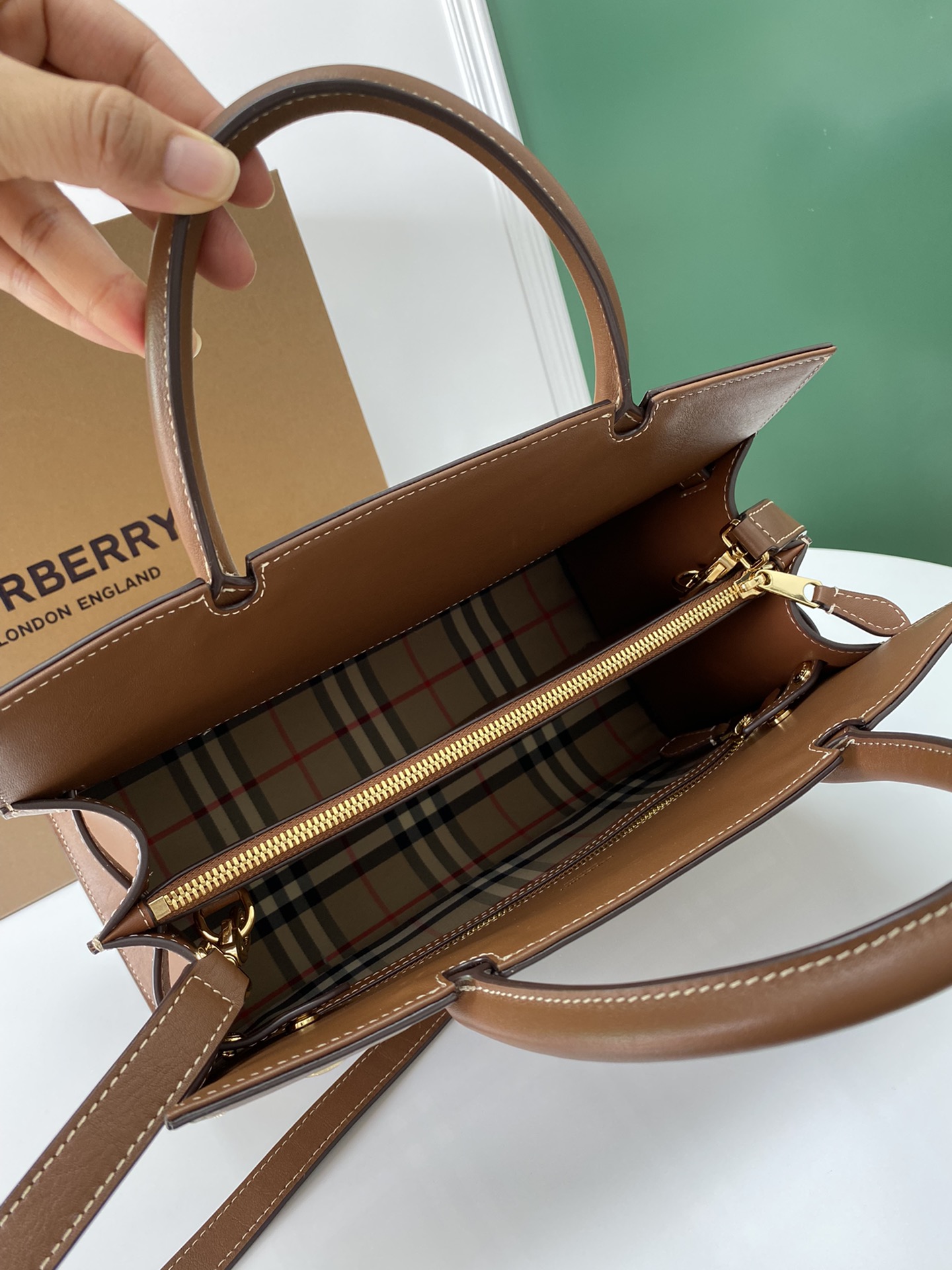 Bagsaaa Bv*b*rry Double Handle Bag Archive Beige