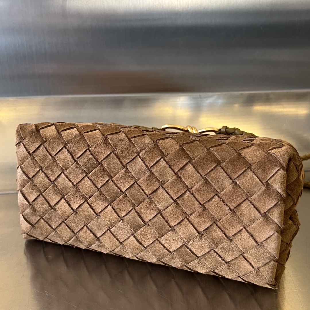 Bagsaaa B0tt*ga Ven*ta Andiamo Suede Brown - 25x22x10.5