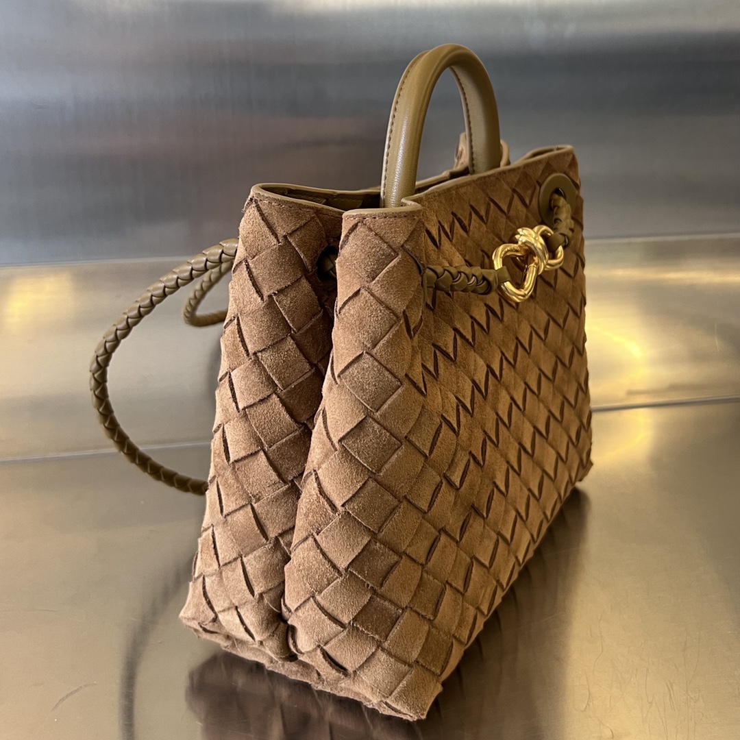 Bagsaaa B0tt*ga Ven*ta Andiamo Suede Brown - 25x22x10.5