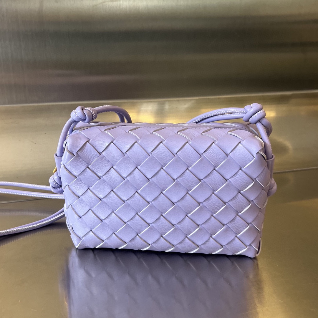 Bagsaaa B0tt*ga Ven*ta Loop Bag Dark Purple - 17x10x6cm